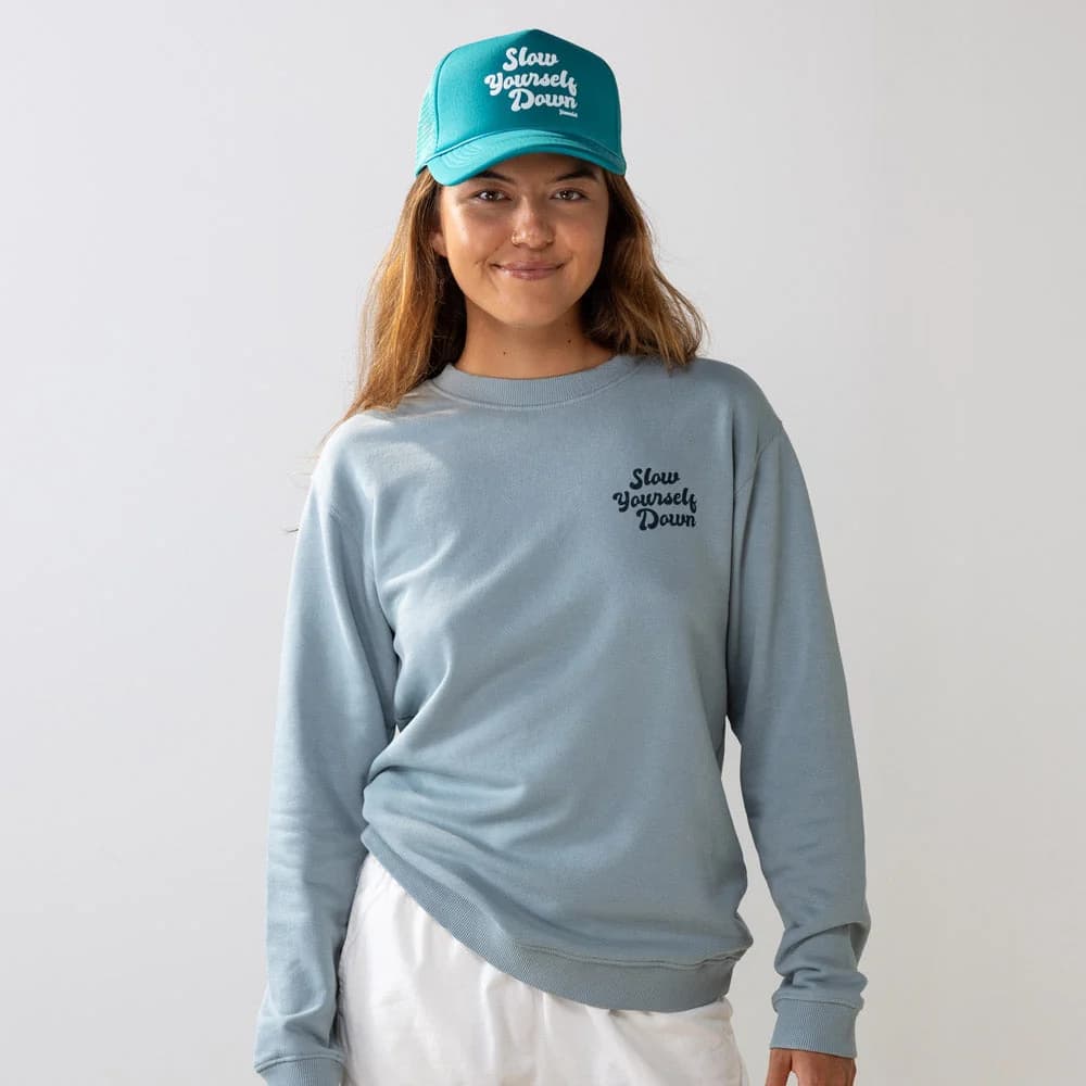 Slow Yourself Down organic cotton apparel